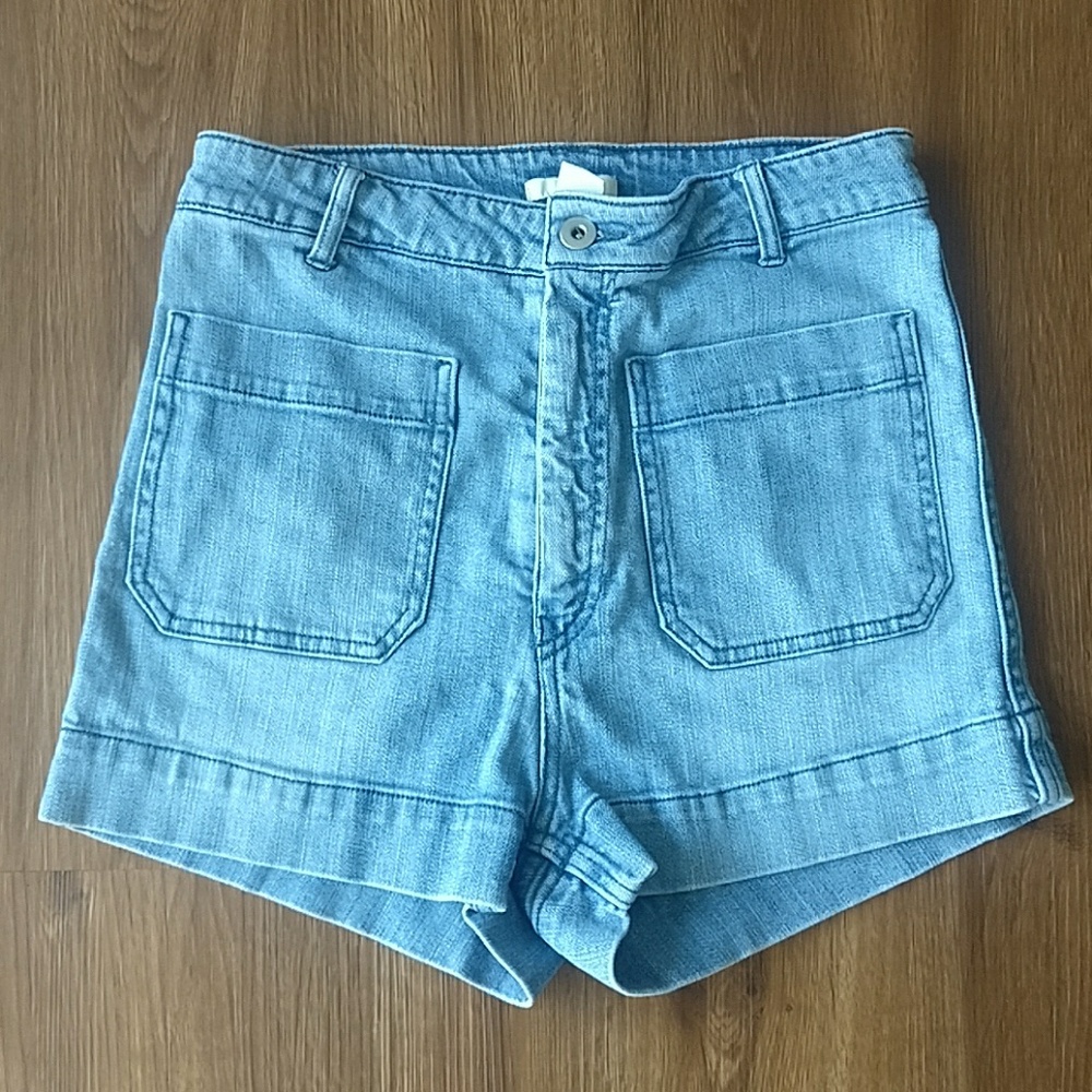 H&M High waisted Denim Mini Shorts